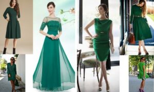 yeşil elbise kombin önerileri